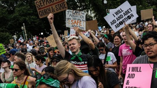 People doing a rally